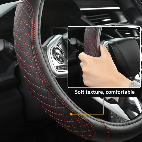Miniatura 4 de West Llama Funda Personalizada para Volante de Coche para Jeep Grand Cherokee, Wrangler, Compass, Gladiator, Cherokee 36.8-38.1 cm