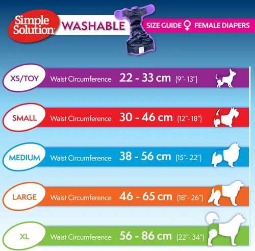 Miniatura 4 de Simple Solution Pañal lavable para perro hembra, pequeño, 1 paquete