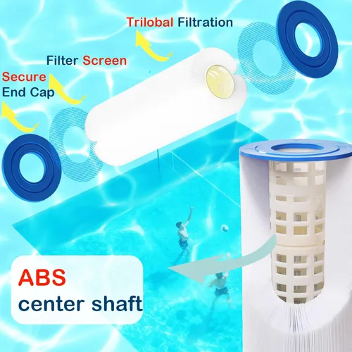 Miniatura 3 de Cartucho de filtro de spa para bañera de hidromasaje 4CH-949, reemplaza a FD2007, PWW50L, FC-0172, FIL50-5D13H15FCT-3, FIL11100208, 817-4050