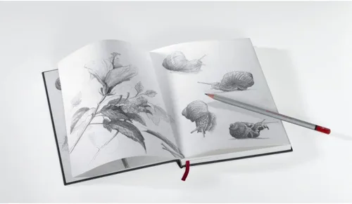 Miniatura 5 de Hahnemuhle Nostalgie - Cuaderno de bocetos (8.3 x 5.8 pulgadas), 6.70 oz/m², 40 hojas/80 páginas
