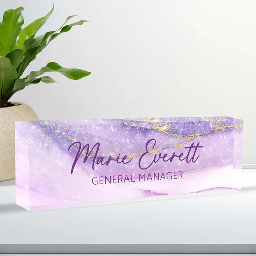 Miniatura 24 de Placa de Nombre Personalizada para Escritorio, Placa de Nombre de Escritorio Personalizada, Placa de Nombre Acrílica Personalizada para Oficina