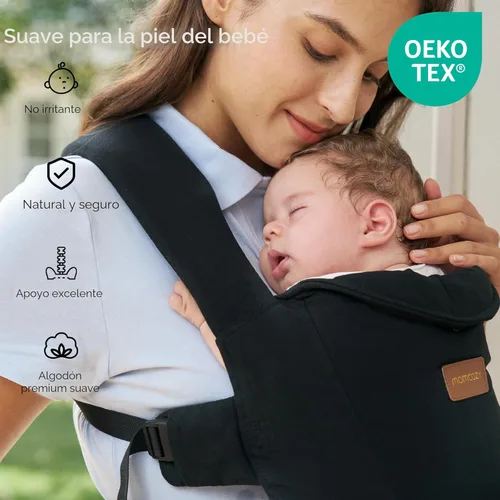 Miniatura 4 de Momcozy WeeSnug- Portabebés para recién nacidos, ligero y acogedor, cómodo para 7-25 libras, soporte ergonómico de espalda cruzada, sin esfuerzo