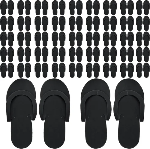 Mepase 90 pares de pantuflas Pedi desechables de espuma a granel spa pedicura sandalias para invitados, mujeres y hombres, suministros de fiesta de