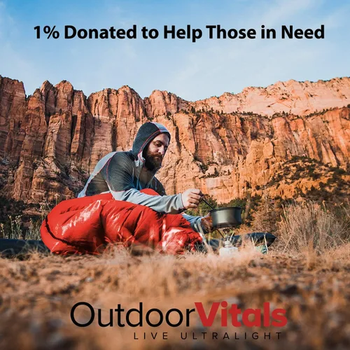 Miniatura 7 de Outdoor Vitals Summit - Saco de dormir de más de 800 libras de potencia de relleno ultraligero para mochilero, saco de dormir ligero para senderismo