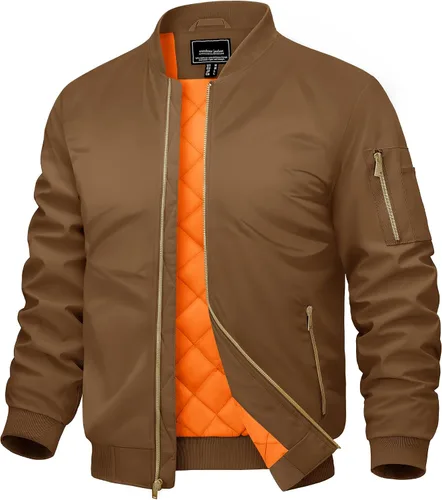 Miniatura 16 de CRYSULLY Chaqueta para hombre Otoño Invierno Espesar Cortavientos Chaquetas Bomber Abrigos Acolchados