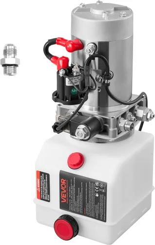 Miniatura 20 de VEVOR Unidad de Potencia Hidráulica de 8 Quart, Bomba de Remolque de Descarga de Doble Efecto, Tasa de Flujo de 0.91 GPM, Presión Máxima de Alivio