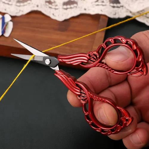 Miniatura 6 de YOUGUOM Tijeras pequeñas para bordar, tijeras de costura para manualidades, tijeras de punta afilada para costura, roscado, manualidades