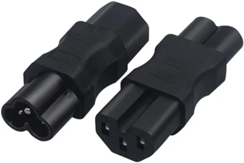Miniatura 12 de Adaptador de corriente de CA IEC320 C6 a C13, convertidor de conversión de enchufe C6 de 3 pines a C13 de 3 agujeros, convertidor de corriente de CA