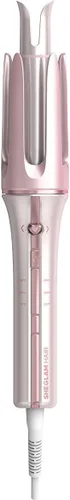 Miniatura 9 de SHEGLAM Rizador automático de 1 1/4 pulgadas con 3 temperaturas de calentamiento rápido, rotación de 2 vías, antiquemaduras, rotación antienredos