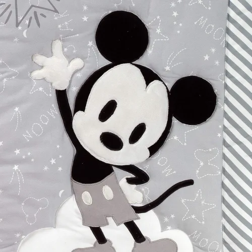 Miniatura 5 de Lambs & Ivy Mickey Mouse - Juego de ropa de cama para cuna, 4 piezas
