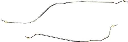 Líneas de freno del eje trasero - Se adapta a 68 Firebird - Inoxidable - The Stop Shop