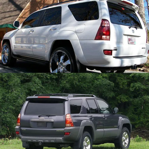 Miniatura 9 de para 2003-2005 Toyota 4Runner, 2002-2009 Toyota Land Cruiser Prado 120 Reflector de Parachoques Trasero Señal de Giro Secuencial Luz de Freno Luces