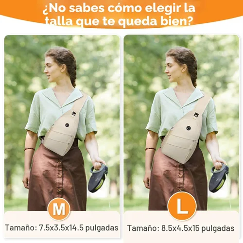 Miniatura 6 de Pritent Bolsos cruzados para mujeres y hombres, mochila de moda, bolsa casual para el pecho con correa de hombro convertible