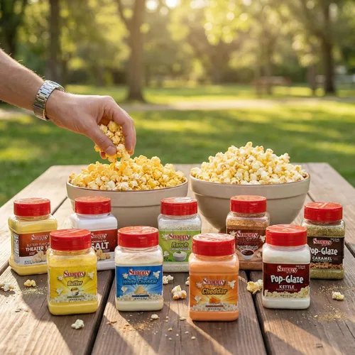 Miniatura 5 de Snappy Condimento para palomitas de maíz con queso cheddar blanco, 12 onzas, distintivo mezclador de sabor cremoso, sin MSG añadido