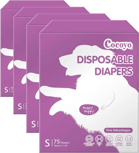 Miniatura 10 de COCOYO Pañales desechables para perros hembra, pañales para perritas, pañales para perritas, súper absorbentes, transpirables, indicador de humedad