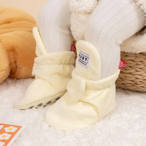 Miniatura 105 de Sawimlgy - Botines de algodón antideslizantes para recién nacido, con agarre, para cuna o para el invierno