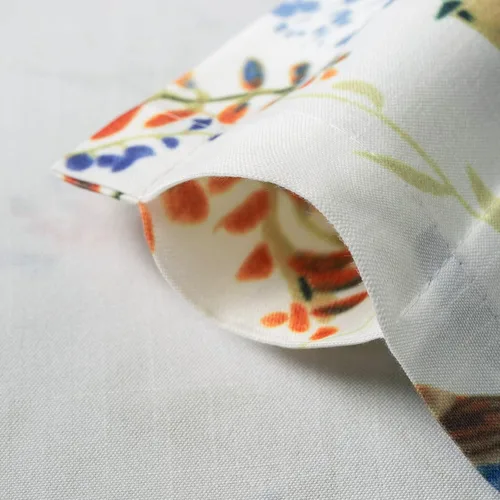 Miniatura 4 de Leeva - Cortinas pequeñas con estampado de pájaros, 24 pulgadas de largo, conjunto de paneles para ventanas, diseño de estampado de pájaros