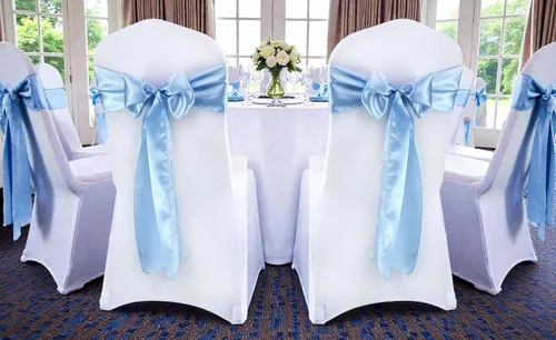 Miniatura 76 de mds - Lote de 10 lazos de satén para sillas de boda y eventos, para decoración de fiestas, 30 colores, Satin, 10 Verde oliva