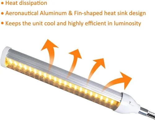 Miniatura 2 de ELITUN Luz LED de cultivo para plantas de interior, lámpara de cultivo de plantas de espectro completo con 315 cuentas de lámpara LED, 5 niveles