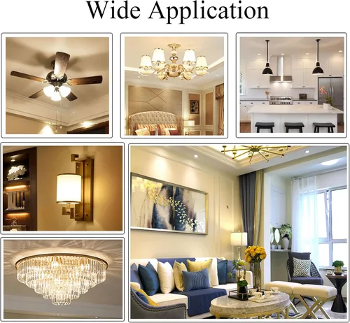 Miniatura 7 de Bombillas LED C7 E12 de 5 W, reemplazo E12 equivalente a halógeno de 50 W, luz diurna 6000 K, bombillas LED E12 para ventilador de techo