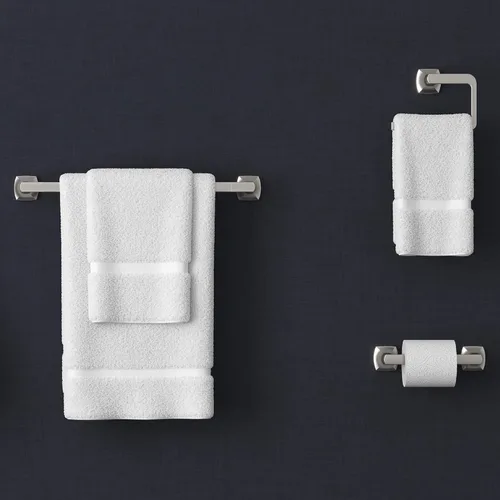 Miniatura 5 de Pfister Vaneri BTBVRI3GS - Juego de accesorios de baño de 3 piezas con toallero, anillo para toalla y soporte para papel higiénico, montaje