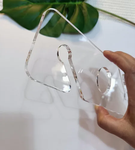 Plantilla de acrílico transparente para vino, plantilla acrílica cortada con láser, plantilla de enrutador para carpinteros y fabricantes (modelo 1)
