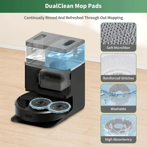 Miniatura 5 de 27 piezas de repuesto para iRobot Roomba Plus 505 Combo/405 Combo Robot Aspirador, el kit de accesorios incluye 2 cepillos principales, 6 bolsas