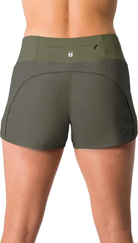 Miniatura 4 de Tough Mode - Pantalones cortos para mujer, ligeros, con forro de malla, 3 pulgadas, bolsillo con cremallera, para hacer ejercicio, correr