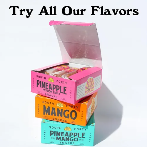 Miniatura 5 de South 40 Snacks Premium - Barras de frutas tropicales de alta calidad, paquete variado, solo 1-3 ingredientes, mango, piña, maracuyá y piña mango