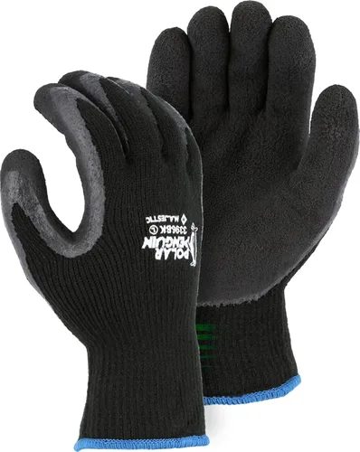 Miniatura 12 de Majestic Guante 3396HY/10 Pingüino Polar 3396HY - Guantes de invierno con forro, color verde y amarillo de alta visibilidad, con palmas recubiertas