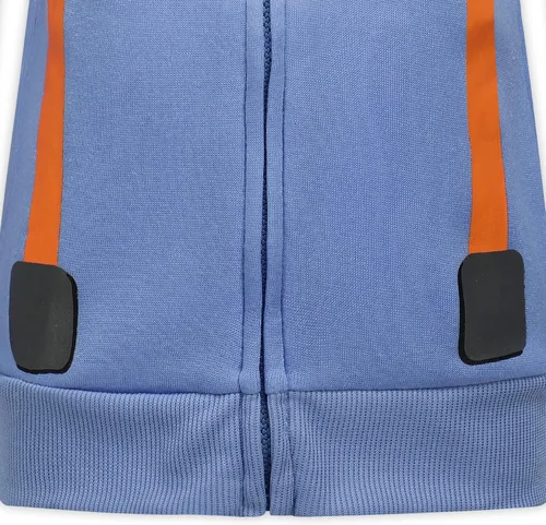 Miniatura 4 de Blippi Sudadera con capucha con cremallera para niños pequeños y pequeños, color azul, Naranja