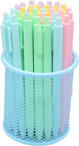 Miniatura 2 de 30 bolígrafos lindos de tinta negra, bolígrafos de gel Kawaii recargables y retráctiles para niños, escuela, oficina, niños, estudiantes