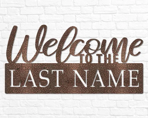 Miniatura 6 de Letrero de nombre de bienvenida personalizado para exteriores, letrero de apellido, letrero de nombre de familia personalizado, decoración del hogar
