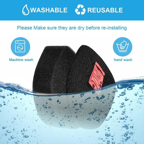 Miniatura 4 de Paquete de 2 filtros de espuma y fieltro de repuesto compatibles con Shark UltraCyclone Pro aspiradora de mano inalámbrica CH901 CH950 CH951 CH951C