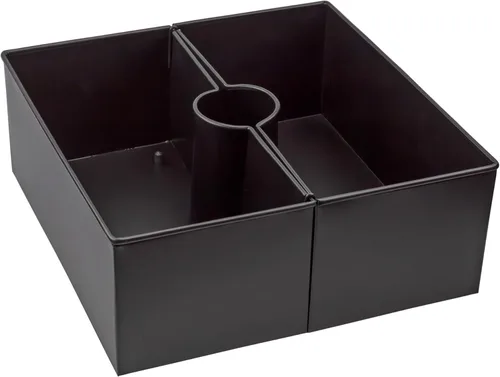 Miniatura 13 de AuldHome Design Maceta de sombrilla para mesa de patio con agujero para sombrilla (blanco)