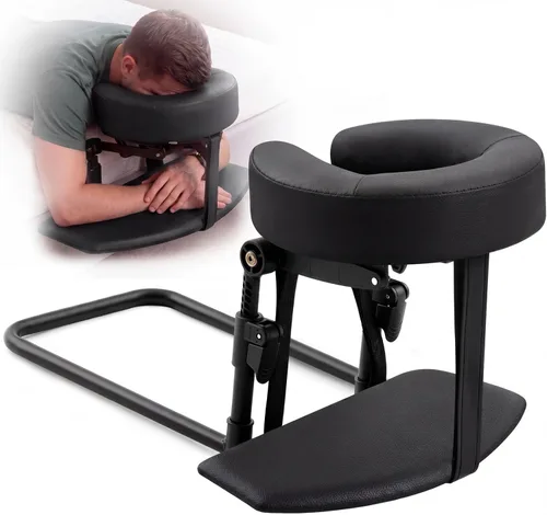 Miniatura 12 de Qunclay Reposacabezas de masaje ajustable para cama, colchón portátil de masaje con cojín de almohada suave, almohada boca abajo después de cirugía