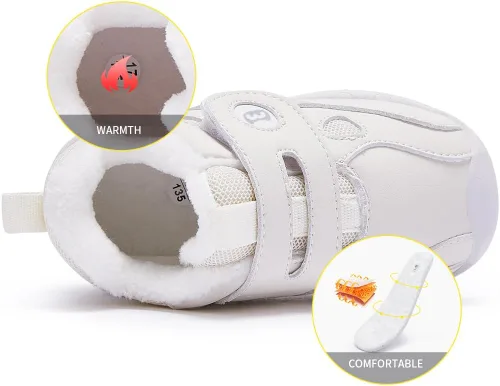 Miniatura 3 de BMCiTYBM Zapatos de bebé niño niña bebé zapatillas de invierno cálido antideslizante primeros caminantes 6-24 meses