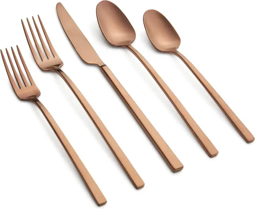 Miniatura 5 de Cambridge Silversmiths Damaris Champagne Satin - Juego de cubiertos de 20 piezas, servicio para 4 Champán satinado