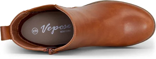 Miniatura 8 de Vepose Botines de moda para mujer, tacón bajo grueso, plataforma Chelsea para mujer