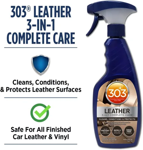 Miniatura 2 de 303 – limpiador de cuero y acondicionador – protector UV - limpia, acondiciona y restaura equipaje, bolsos, zapatos, muebles y más de cuero