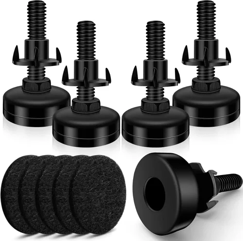Miniatura 8 de Juego de 10 patas niveladoras ajustables para muebles, niveladores de patas ajustables para armarios, sofás, mesas, sillas, ajustador de altura
