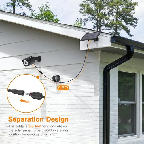Miniatura 5 de Lixada Luces solares con sensor de movimiento para exteriores, IP67, impermeables, para montaje en pared, luces LED de seguridad de movimiento con 3