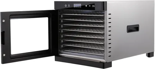 Miniatura 5 de Deshidratadores de alimentos para encimera, máquina secadora de acero inoxidable con temporizador digital ajustable de 24 horas, control