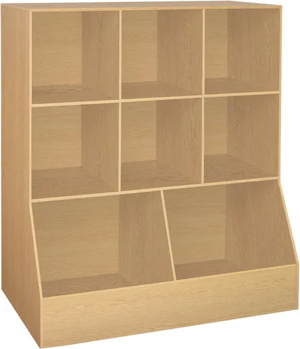 Miniatura 30 de DINZI LVJ Organizador de almacenamiento para juguetes, estantería para niños, gabinete de almacenamiento de juguetes de madera, estantería