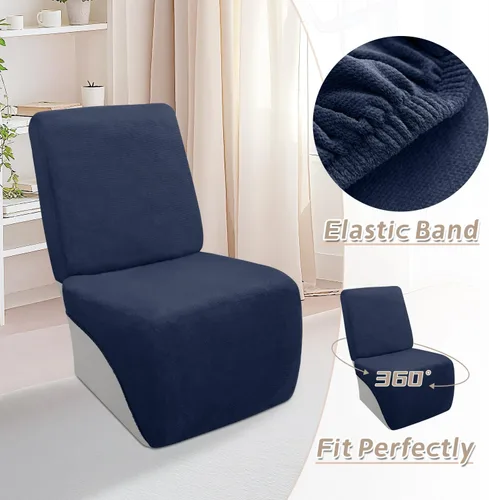 Miniatura 255 de Arfntevss Fundas de sofá seccional reclinable de terciopelo, Funda de sofá seccional de esquina para sofá reclinable, Funda elástica suave
