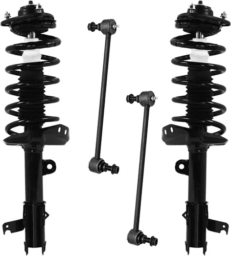 Miniatura 47 de Detroit Axle - Puntales delanteros con resorte helicoidal + enlaces de extremo de barras estabilizadoras de repuesto para Ford Flex Lincoln MKT