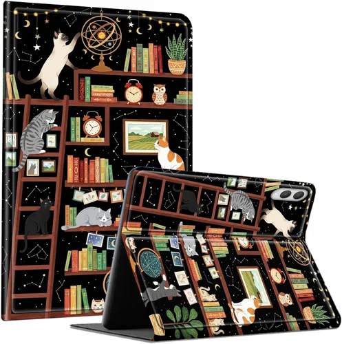 Miniatura 69 de Slim Case for Samsung Galaxy Tab S10 Lite / S10 FE / S9 FE 10.9" & Galaxy Tab S9 11", Multi-Angle Stand PU Leather Smart Folio Cover with Soft TPU
