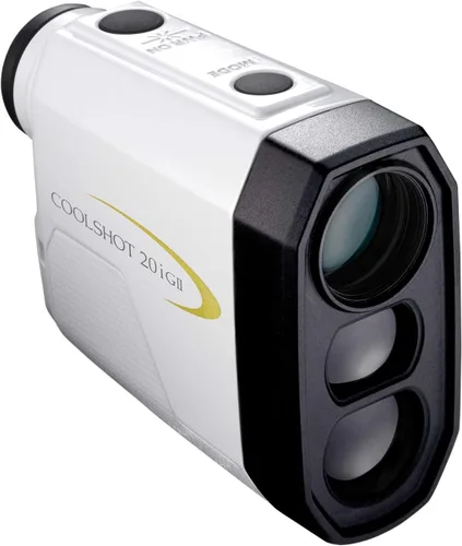 Miniatura 4 de Nikon Coolshot 20i GII - Telémetro de pendiente láser de golf, versión estándar blanco con borde amarillo, talla M