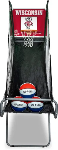 Miniatura 31 de Pop-A-Shot - Tailgate Game with NCAA Graphics l Arcade Basketball Inside, Out, and On The Go Infrared Sensor Scoring 3 Balls Foldable