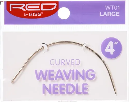 Miniatura 3 de Red by Kiss Hilo de tejer de pelo negro 547yard y agujas de tejer curvas Set Kit de extensión de cabello